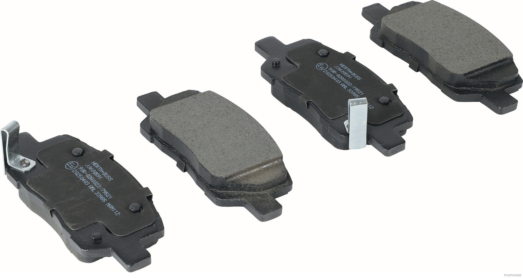 Herth+Buss Jakoparts Remblokkenset, schijfrem J3600591