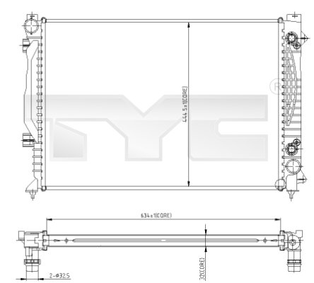 TYC Radiateur 702-0003