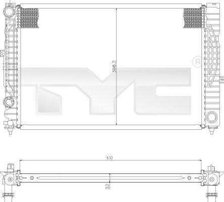 TYC Radiateur 702-0010