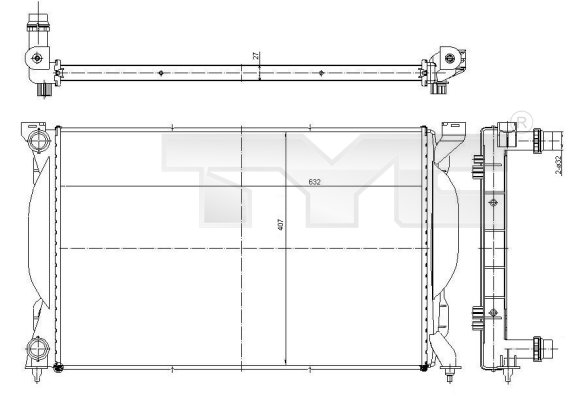 TYC Radiateur 702-0012