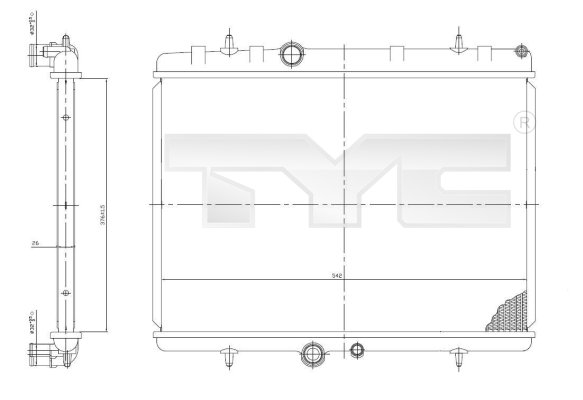 TYC Radiateur 705-0064