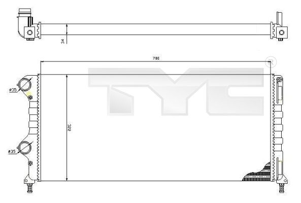 TYC Radiateur 709-0015-R