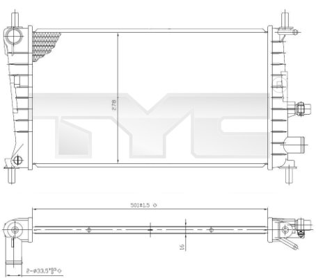 TYC Radiateur 710-0026