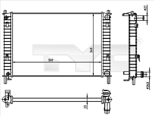 TYC Radiateur 710-0030