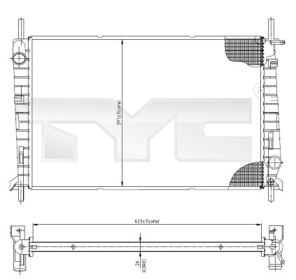 TYC Radiateur 710-0045