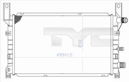 TYC Radiateur 710-0048