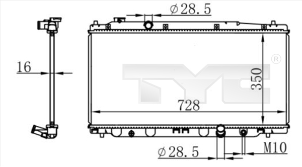 TYC Radiateur 712-0053