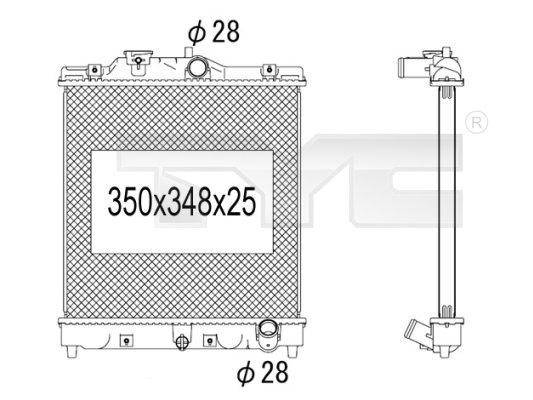 TYC Radiateur 712-1008