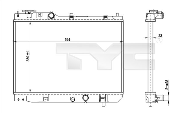 TYC Radiateur 720-0001-R