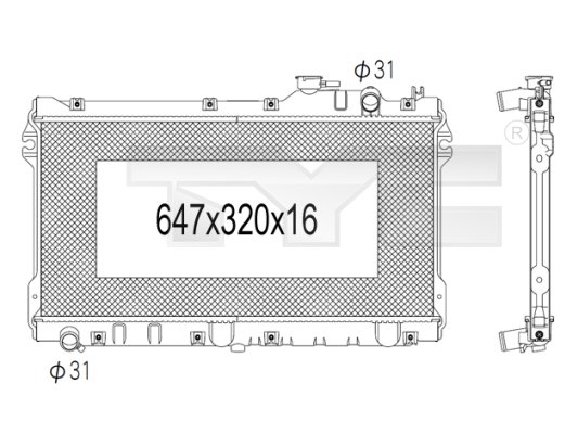 TYC Radiateur 720-1002