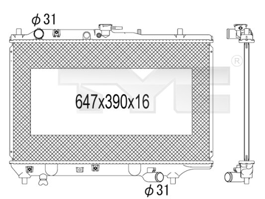 TYC Radiateur 720-1007