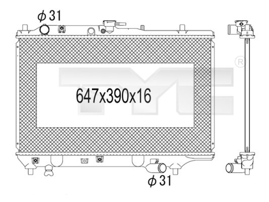 TYC Radiateur 720-1009