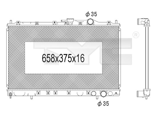 TYC Radiateur 723-1012