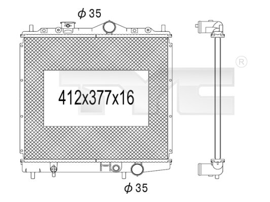 TYC Radiateur 723-1015