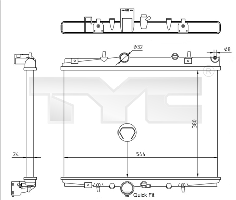 TYC Radiateur 726-0018-R