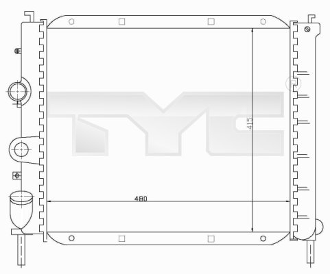 TYC Radiateur 728-0008-R