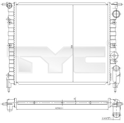 TYC Radiateur 728-0031