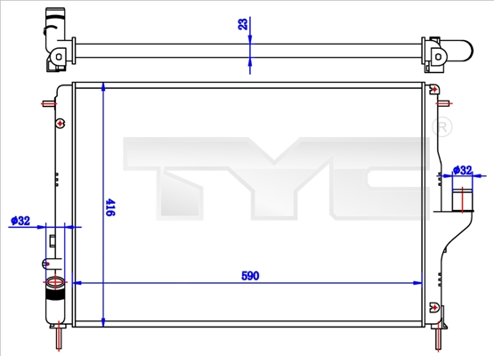 TYC Radiateur 728-0056-R