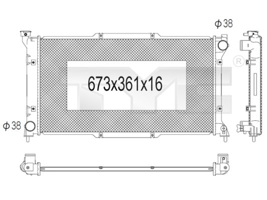 TYC Radiateur 734-1003