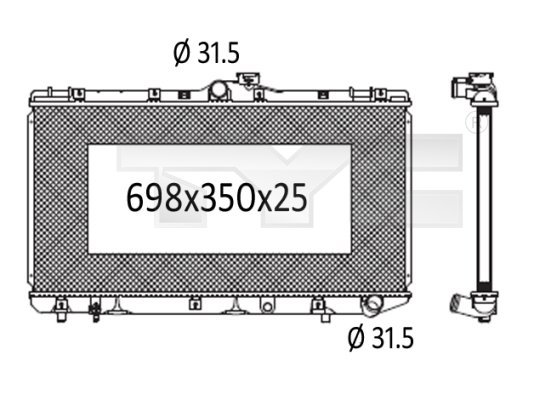 TYC Radiateur 736-1002