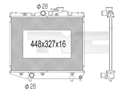 TYC Radiateur 736-1029