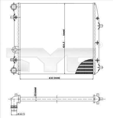 TYC Radiateur 737-0013