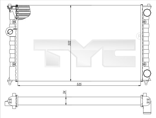 TYC Radiateur 737-0016