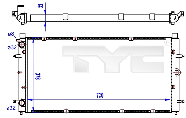 TYC Radiateur 737-0059-R