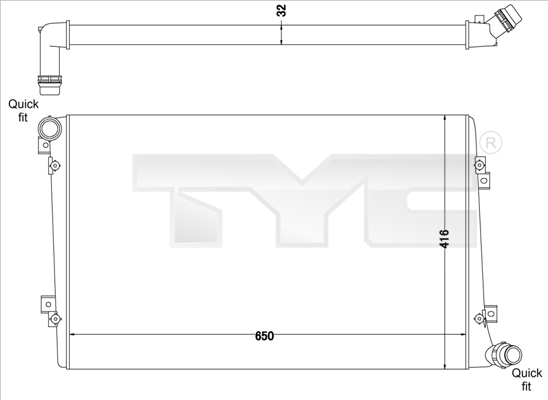 TYC Radiateur 737-0063-R