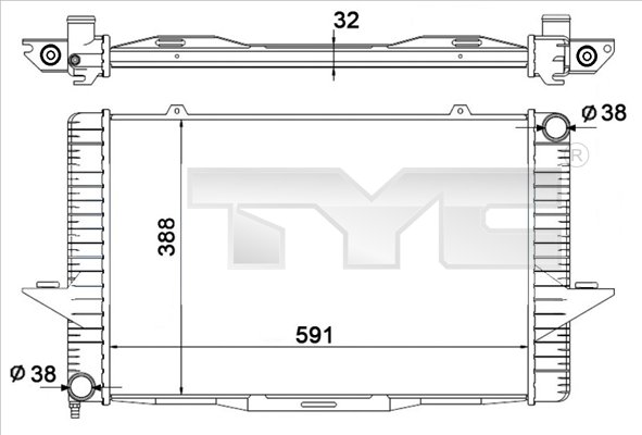 TYC Radiateur 738-0001