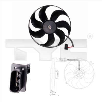 TYC Ventilatorwiel-motorkoeling 802-0009