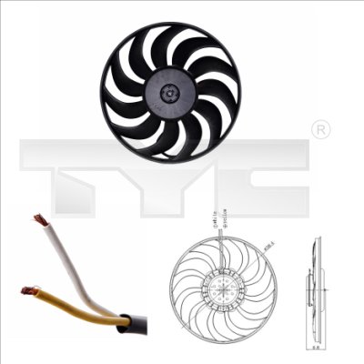 TYC Ventilatorwiel-motorkoeling 802-0051