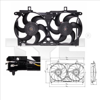 TYC Ventilatorwiel-motorkoeling 805-0002