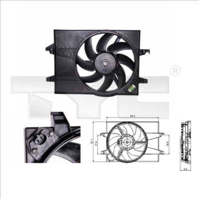 TYC Ventilatorwiel-motorkoeling 810-0025