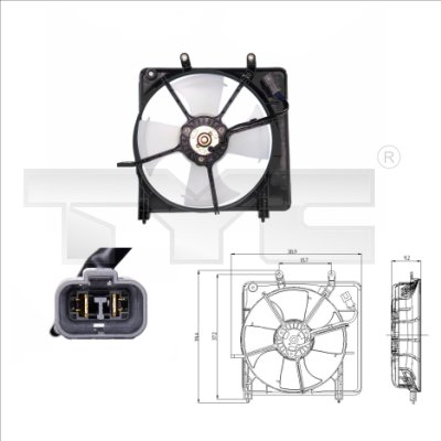 TYC Ventilatorwiel-motorkoeling 812-0001