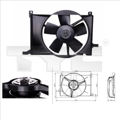 TYC Ventilatorwiel-motorkoeling 825-0002