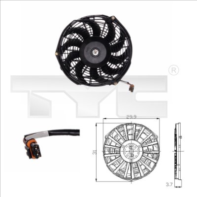 TYC Ventilatorwiel-motorkoeling 825-0005