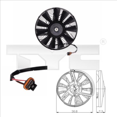 TYC Ventilatorwiel-motorkoeling 825-0006