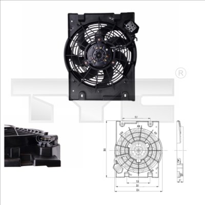 TYC Ventilatorwiel-motorkoeling 825-0014