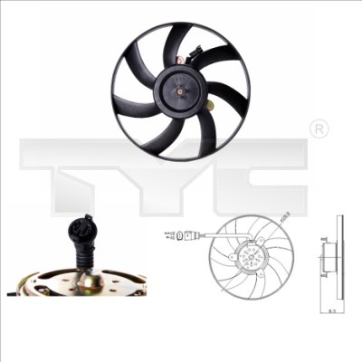 TYC Ventilatorwiel-motorkoeling 831-0003