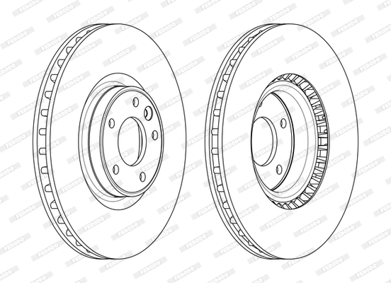 Ferodo Remschijven DDF2601C-1