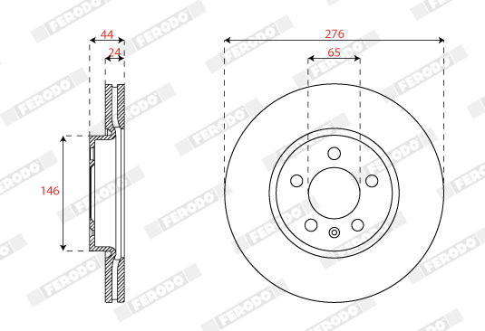 Ferodo Remschijven DDF2664C