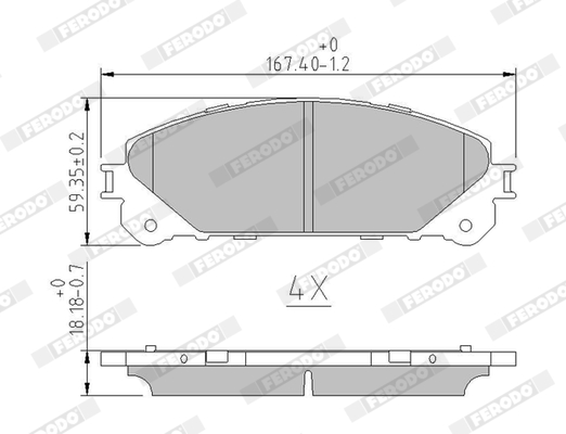 Ferodo Remblokset FDB4354