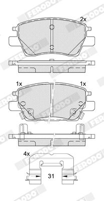 Ferodo Remblokset FDB5398