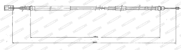 Ferodo Handremkabel FHB431236