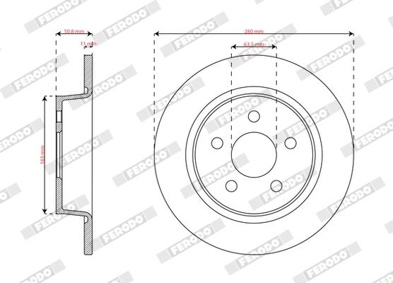 Ferodo Remschijf DDF3123