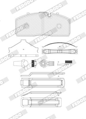 Ferodo Remblokkenset, schijfrem FCV5530B