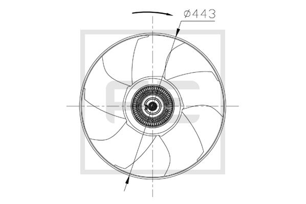 Pe Automotive Ventilatorwiel-motorkoeling 010.336-00A