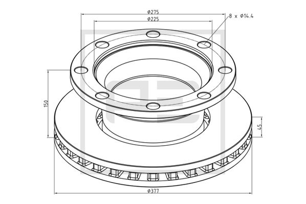 Pe Automotive Remschijven 256.071-00A