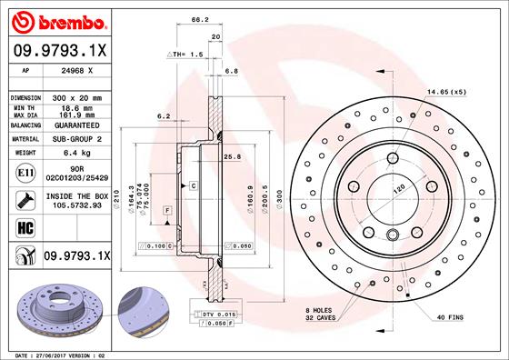 Brembo Remschijven 09.9793.1X